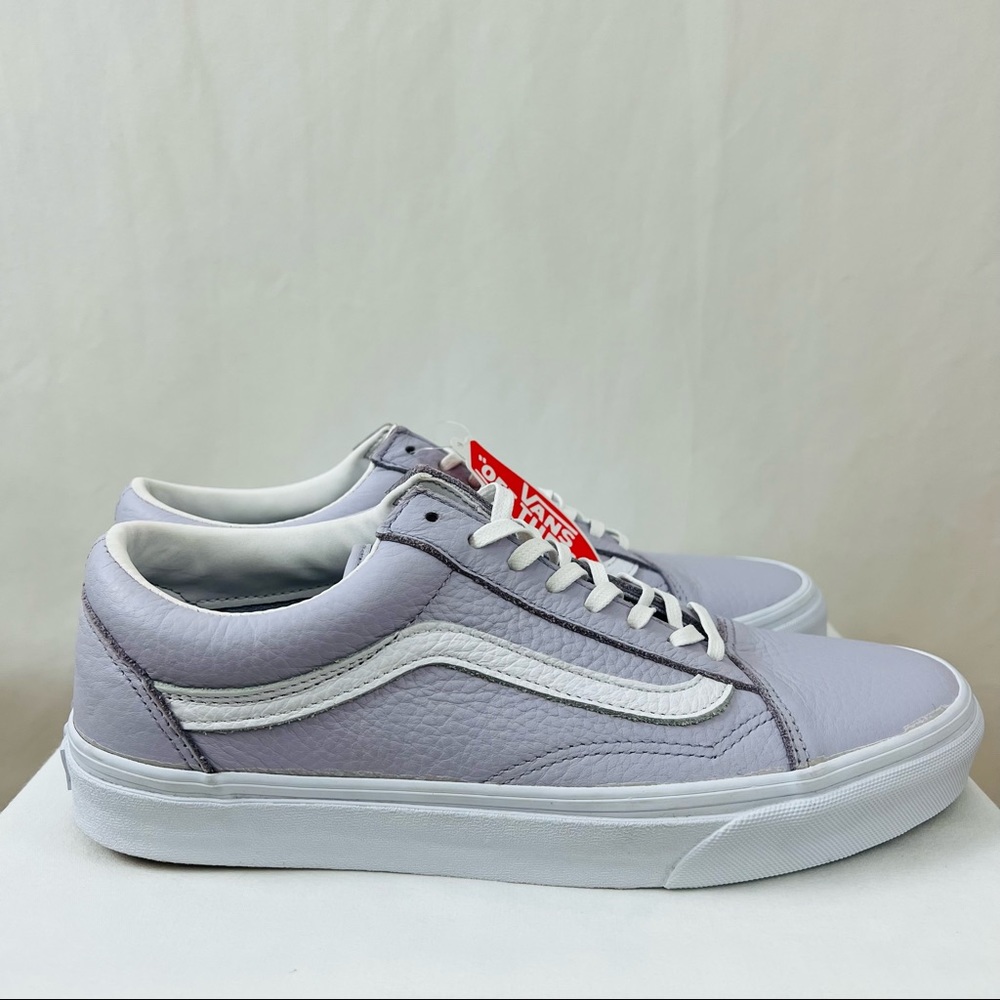 Unisex Lavender Vegan Leather Shoes - Picture 2 of 12
